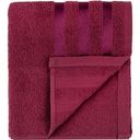 Полотенце махровое Линии цвет ягодный, 50х80см