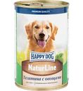 Влажный корм для собак с чувствительным пищеварением Happy Dog NaturLine Телятина с овощами, 410 г