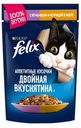 Корм для кошек Felix Двойная вкуснятина желе ягненок курица, 85 г