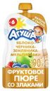 Пюре яблоко-черника-земляника-злаки Агуша, с 6 мес., 90 г 