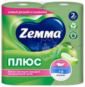 Туалетная бумага Zemma Плюс Яблоко 2 слоя 4шт