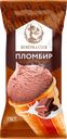 Мороженое BURЁNKA CLUB Пломбир шоколадный 15%, без змж, вафельный стаканчик, 80г