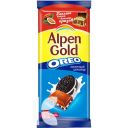 Шоколад ALPEN GOLD Оreo молочный со вкусом ванили и кусочками печенья, 90г    90г