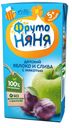 Нектар детский яблочно-сливовый с мякотью, ФрутоНяня, 200 мл
