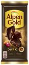 Плитка Alpen Gold Dark темный шоколад с изюмом и миндалем 80 г