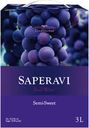 Вино TRADITIONAL WINE Саперави сортовое красное полусладкое, 3л