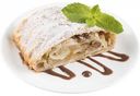 Яблочный штрудель с соусом, 150/50 г