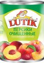 Персики Lutik половинками в сиропе 850 г