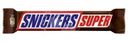 Батончик Snickers Super шоколадный с карамелью, арахисом и нугой 80г