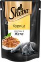 Корм Sheba Ломтики в желе с курицей для кошек, 85г