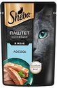 Влажный корм для кошек Sheba Лосось, нежный паштет в желе, 75 г