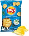 Чипсы Lay's сметана и зелень, 150 г