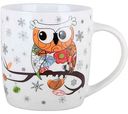 Кружка фарфоровая Совушка, 360мл