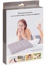 Подушка надувная флокированная серая, 62×38,5см