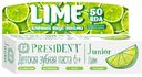 Зубная паста детская President President Junior Lime со вкусом лайма от 6 лет 50 мл