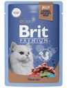 Корм для кошек Brit Premium Ассорти из птицы в желе, 85г