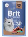 Корм для кошек Brit Premium Ассорти из птицы в желе, 85г