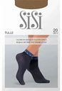 Носки женские SiSi Tulle с эффектом тюля и лентой цвет: daino/загар размер: единый, 20 den