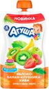 Фруктовое пюре «Агуша» Яблоко-банан-клубника-киви, 90 г