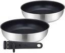 Набор посуды Polaris Swiss Collection 3DSS сковороды 24см + 26см с ручкой, 3предмета