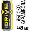 Напиток энергитический Drive Me яблоко карамбола, 500 мл