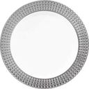 Тарелки одноразовые Plma Винтаж белый металлик, 23см