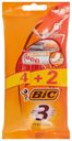 Бритвенный станок одноразовый, BIC, 3 Sensitive, 4+2