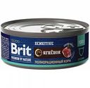 Корм влажный Brit Premium By Nature для кошек с чувствительным пищеварением Ягненок, 100 г