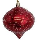 Ёлочное украшение Луковка красная, 8см