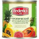 Коктейль фруктовый Federici с соком маракуйи в легком сиропе консервированный, 425г