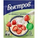 Хлопья Быстров овсяные с клубникой и молоком быстрого приготовления 40г