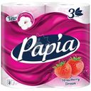 Туалетная бумага Papia Клубничная мечта 3 слоя, 4шт