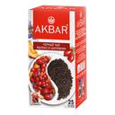 Чай AKBAR черный яблоко-шиповник-шалфей, 25пакетиков 