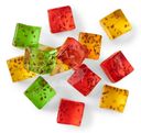 Мармеладные кубики Mix со вкусами маракуйи, киви, клубники с семенами чиа и натуральным соком