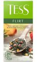 Чай Tess Flirt зелёный с клубникой и ароматом белого персика в пакетиках, 25х1.5г