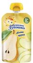 Пюре Бабушкино Лукошко Груша, яблоко, с 5 месяцев, 90г