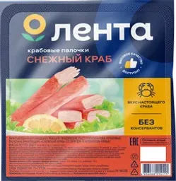 Крабовые палочки охлажденные ЛЕНТА Снежный краб (имитация)