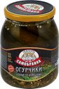 Огурцы соленые СКАТЕРТЬ-САМОБРАНКА По-домашнему бочковые, 720мл