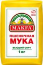 Мука пшеничная MAKFA хлебопекарная высший сорт, 1кг
