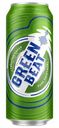 Пиво Greenbeat светлое пастеризованное, 4.6%, 450мл