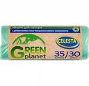 Мешки для мусора Celesta Green Planet с добавлением оксо-биоразлагаемого компонента 35 литров, 30 шт.