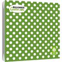 Салфетки бумажные Bulgaree Green Горох на зеленом трехслойные, 33×33см, 20шт.