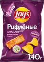Чипсы картофельные LAY'S Рифленые Сливочный лосось