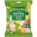 Фигурки мультизлаковые детские Gipopo яблоко-банан-клубника с 12 месяцев, 21г