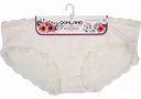 Трусы-шортики женские Donland с кружевом цвет: молочный размер: S-XL (42-44)
