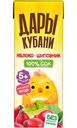 Сок Дары Кубани яблочно-шиповниковый восстановленный осветлённый для детского питания, 200мл