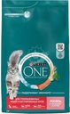 Корм сухой для кошек PURINA ONE с высоким содержанием лосося, для стерилизованных, 3кг