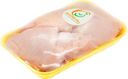 Бедро Белоярочка цыпленка с кожей охлажденное