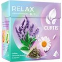 Чай зелёный Curtis Relax мелисса-лаванда-ромашка-лепестки цветов листовой, 15х1.7г