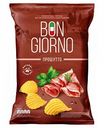 Чипсы картофельные рифленые Bon Giorno Прошутто, 80 г